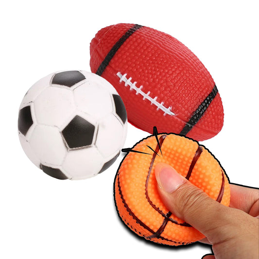 搪膠寵物玩具發聲球