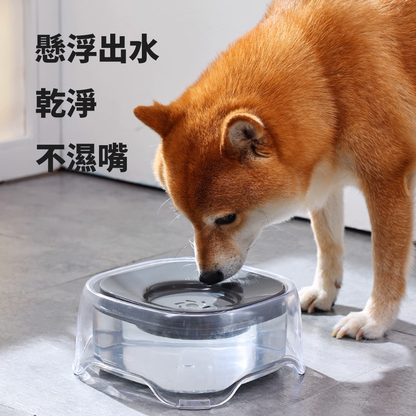 FLOAT 寵物透明浮水碗2L