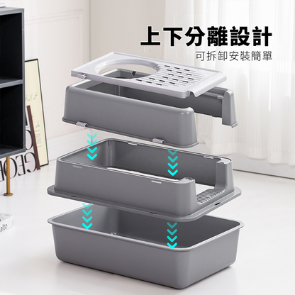 掀蓋封閉式貓砂盆