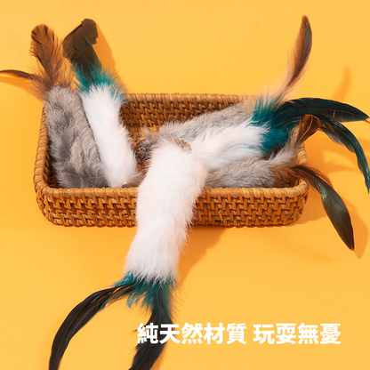 AHWOO 兔毛蟲癭果咬咬貓玩具