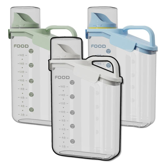 把手透明飼料桶