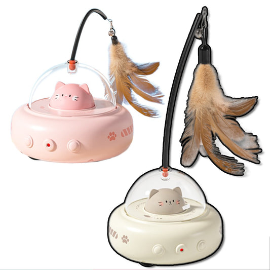 智能幽浮電動貓玩具