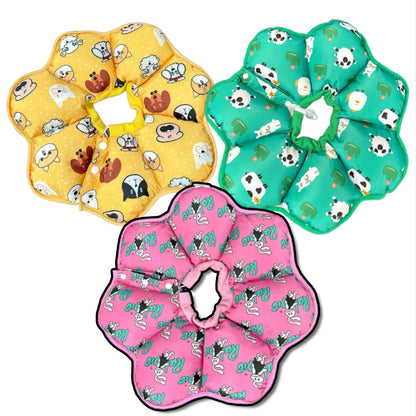 HeyElf 伊莉莎白頭套 寵物頭套 寵物脖圍 防舔防抓圈 寵物防舔防抓脖圍 可調節圍脖 寵物軟式頭套 絕育頭套