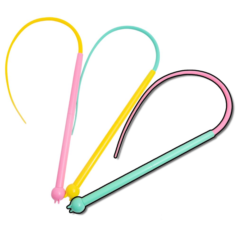 AHWOO 馬卡龍皮鞭逗貓棒