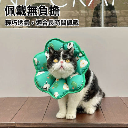 HeyElf 伊莉莎白頭套 寵物頭套 寵物脖圍 防舔防抓圈 寵物防舔防抓脖圍 可調節圍脖 寵物軟式頭套 絕育頭套