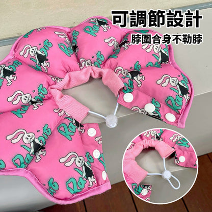 HeyElf 伊莉莎白頭套 寵物頭套 寵物脖圍 防舔防抓圈 寵物防舔防抓脖圍 可調節圍脖 寵物軟式頭套 絕育頭套