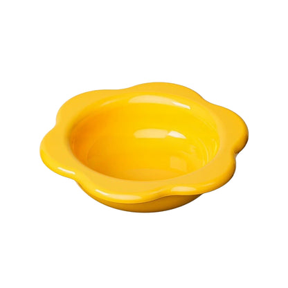 花朵陶瓷碗 蛋奶黃