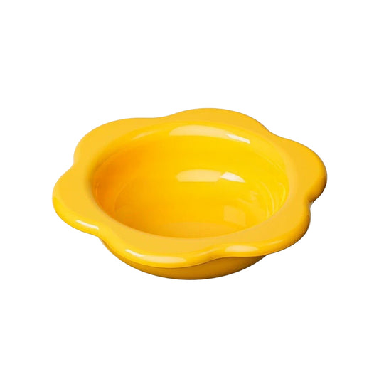 花朵陶瓷碗 蛋奶黃