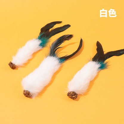 AHWOO 兔毛蟲癭果咬咬貓玩具