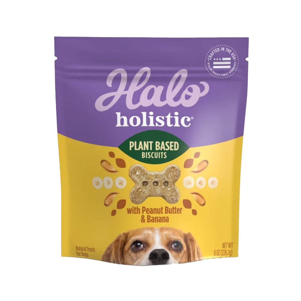 Halo 嘿囉 低敏舒膚 燕麥酥餅 狗零食 狗餅乾 (藍莓 香蕉 南瓜) 226g