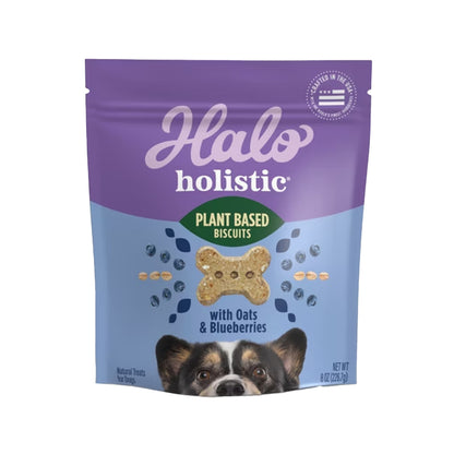 Halo 嘿囉 低敏舒膚 燕麥酥餅 狗零食 狗餅乾 (藍莓 香蕉 南瓜) 226g